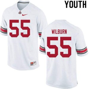 Youth Ohio State Buckeyes #55 Trayvon Wilburn White Nike NCAA College Football Jersey December EXD3744HI